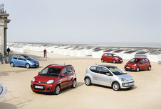 Fiat Panda TwinAir 85, Kia Picanto 1.0, Renault Twingo 1.2, Toyota Aygo 1.0 VVT-i et Volkswagen Up 1.0 60 : Quand elles arrivent en ville