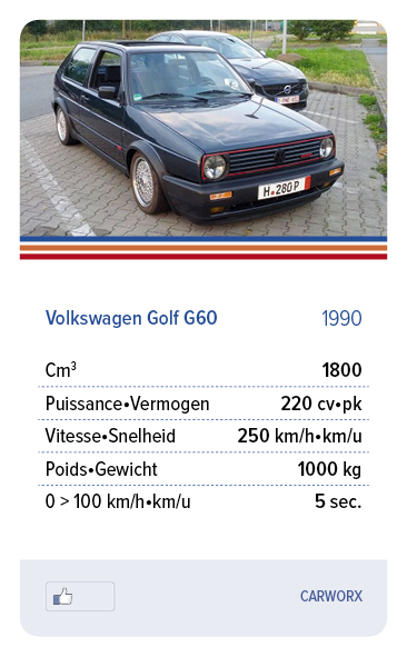 Volkswagen Golf G60 1990 - CARWORX