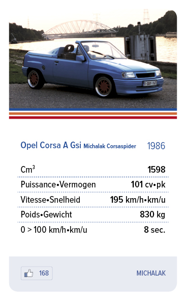 Opel Corsa A Gsi Michalak Corsaspider 1987 - MICHALAK