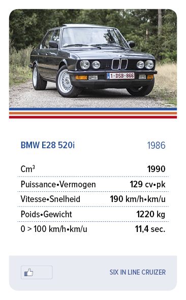 BMW E28 520i 1986 - SIX IN LINE CRUIZER