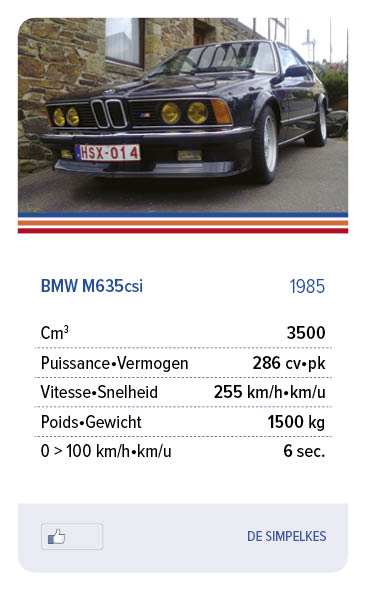 BMW M635 CSi 1985 - DE SIMPELKES