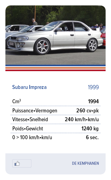 Subaru Impreza 1999 - DE KEMPHANEN