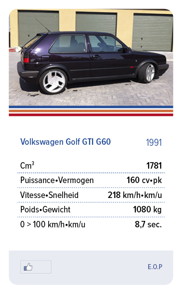 Volkswagen Golf GTI G60 1991 - E.O.P