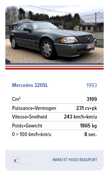 Mercedes 320SL 1993 - MANU ET HUGO BEAUPORT