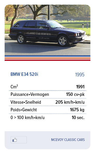 BMW E34 520i 1995 - MCEVOY CLASSIC CARS