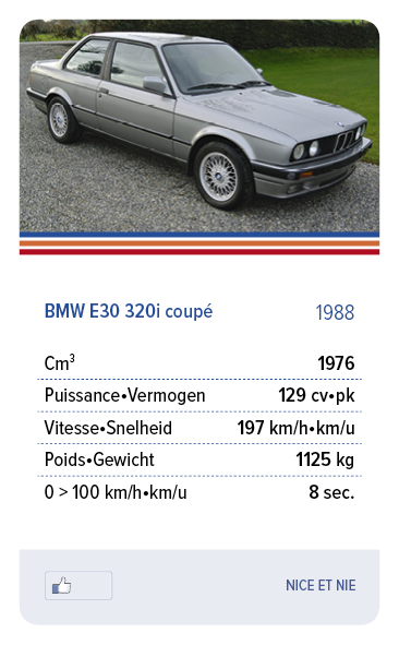 BMW E30 320i coupé 1988 - NICE ET NIE