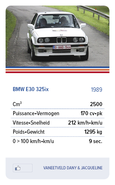 BMW E30 325ix 1989 - VANEETVELD DANY & JACQUELINE