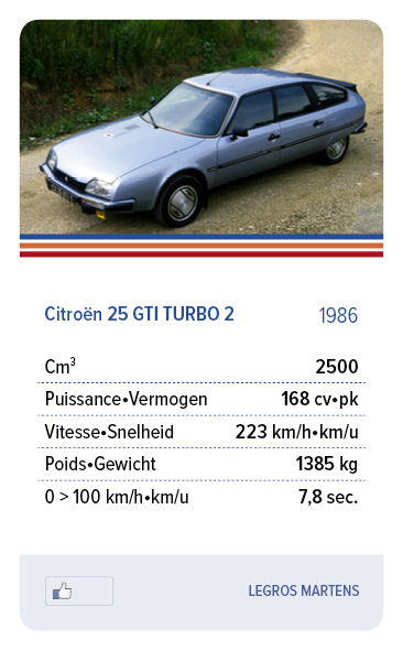 Citroën 25 GTI TURBO 2 1986 - LEGROS MARTENS