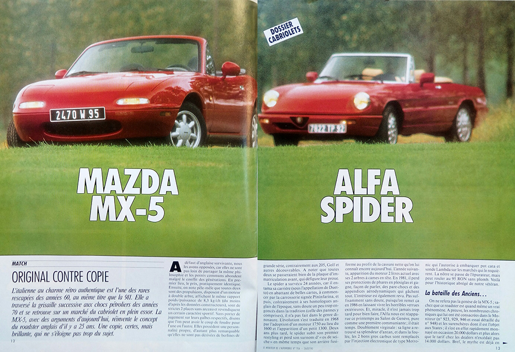 Alfa Romeo Spider vs Mazda MX-5