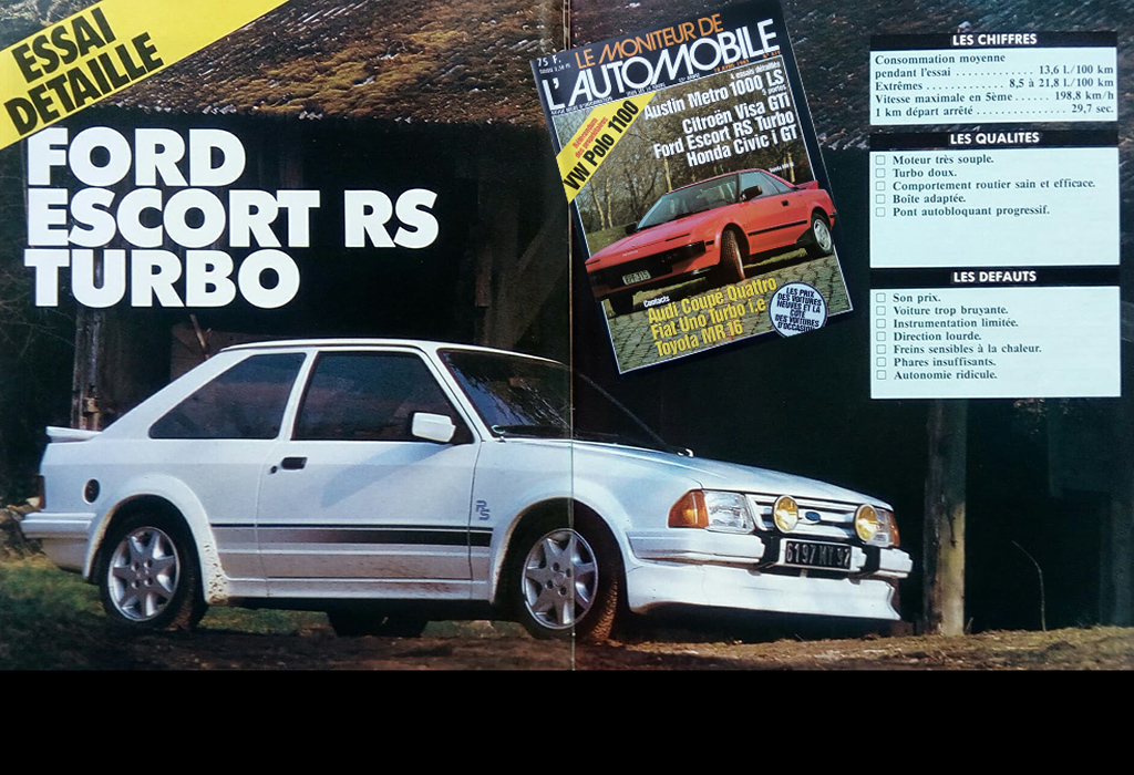 Ford Focus RS Turbo / Moniteur Automobile 1985