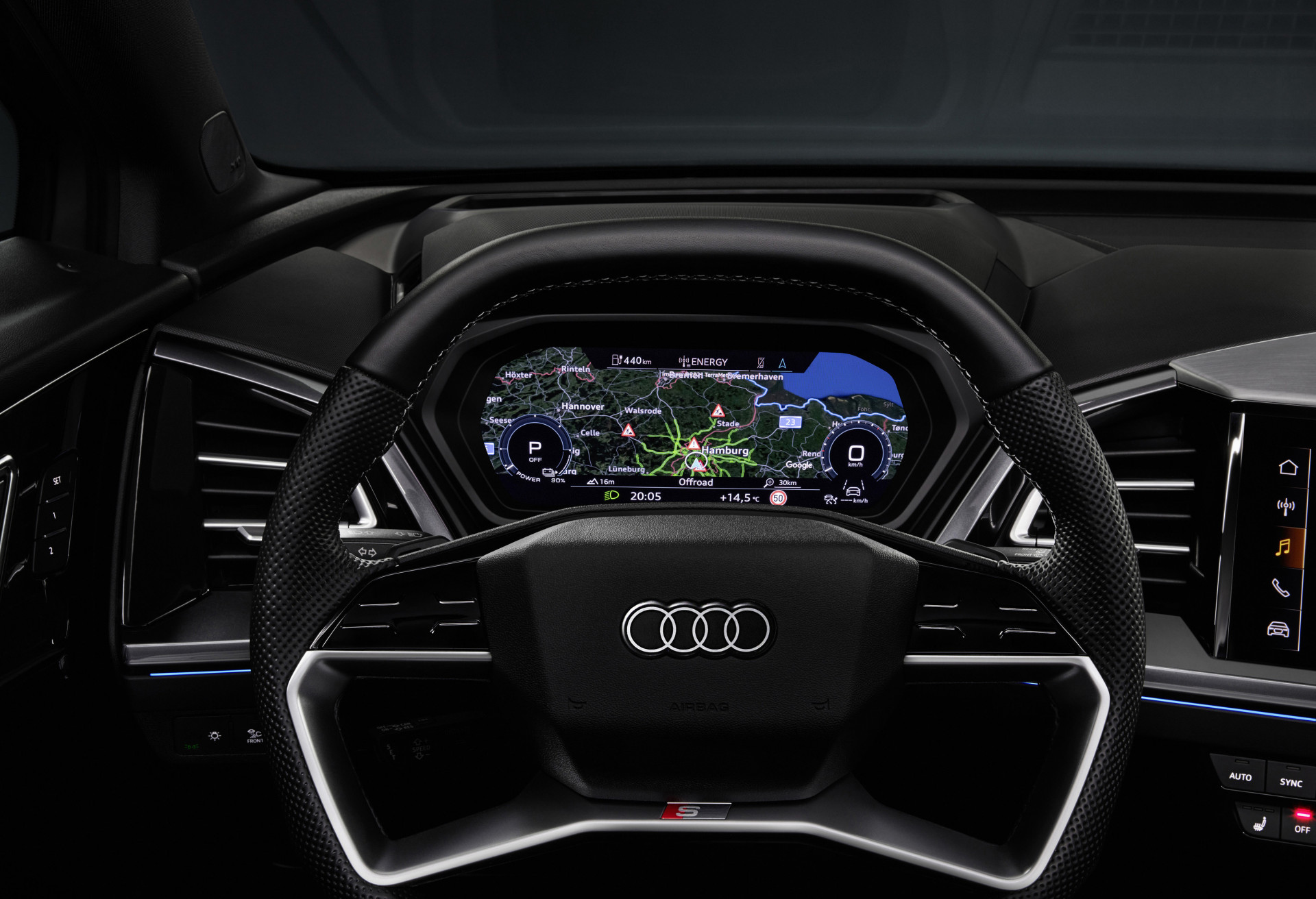 fluweel belegd broodje Buik Audi Q4 E-Tron: elektrische SUV toont zijn interieur | AutoGids