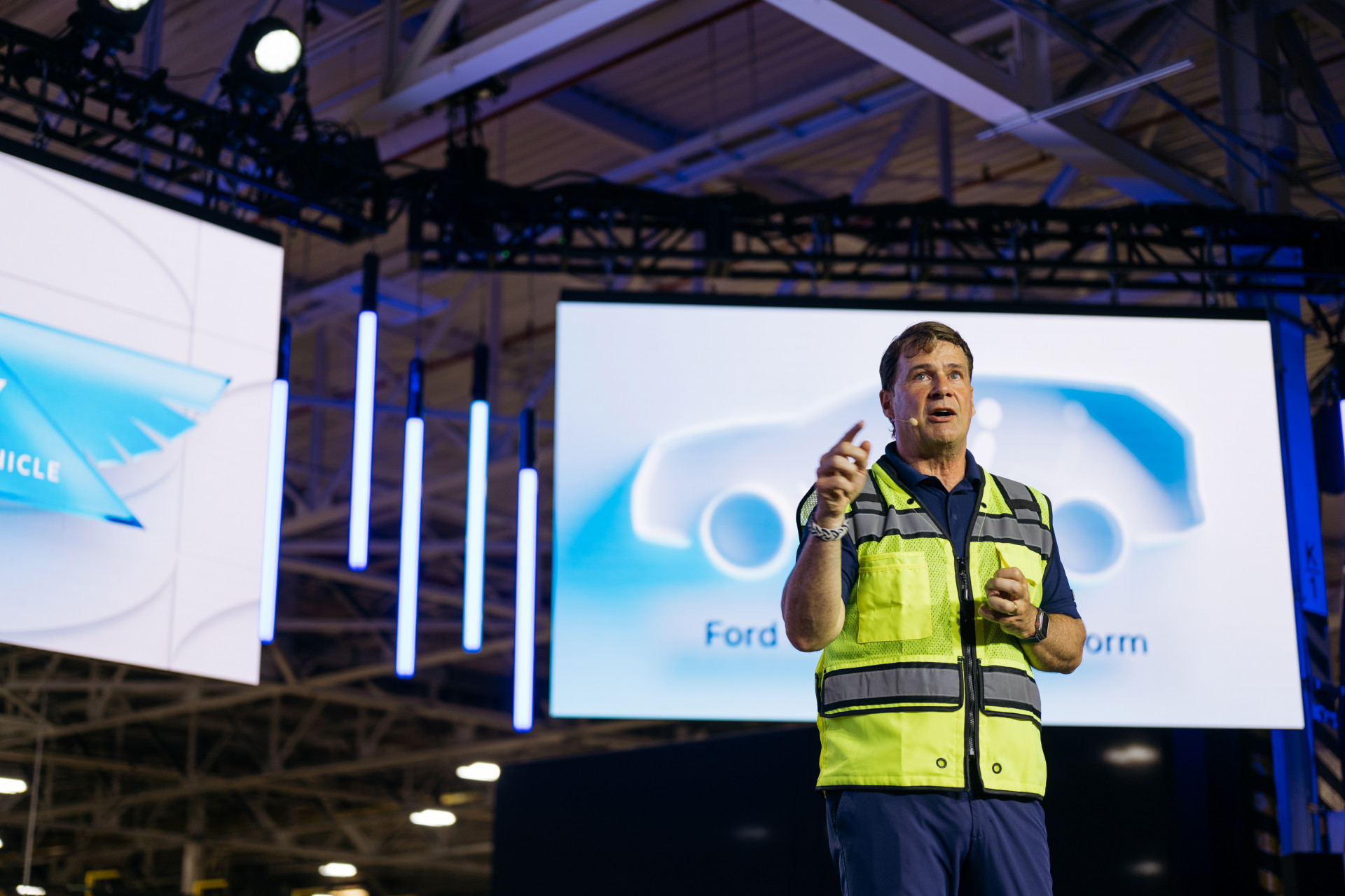 Ford schuwt Trump-jargon niet bij voorstelling van nieuw EV-platform