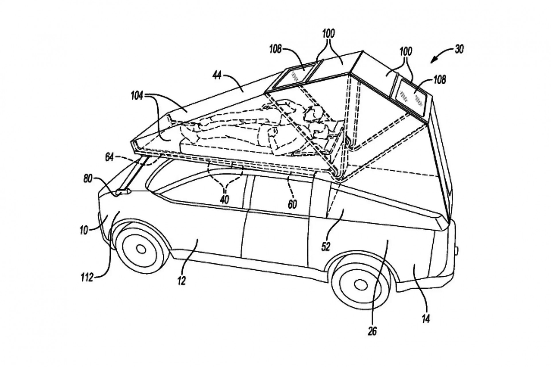 Ford patenteert innovatieve daktent voor kampeerliefhebbers