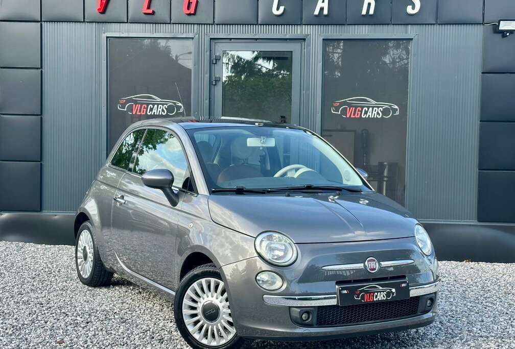 Fiat 500 1.2i Lounge 69cv  PANO   CUIR  AIRCO