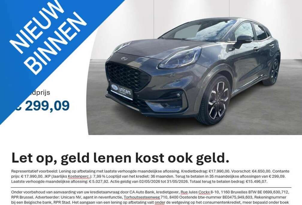 Ford 1.0i Ecoboost MHEV 92kW Aut. ST-Line X