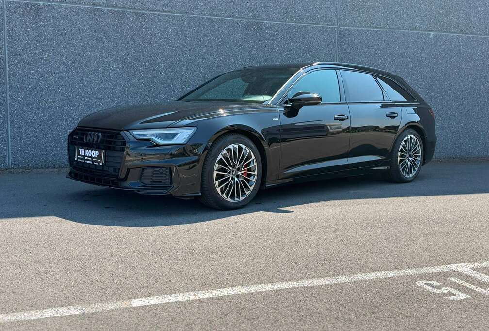 Audi A6 Avant PHEV 55 TFSI e Quattro/Full S line/ Black pack/ Rs6 sportzetels/Pano/Matrix/Camera/Keyless/