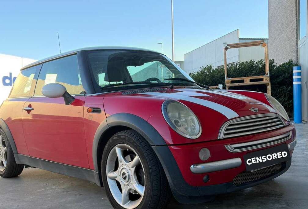 MINI Panoramadak / glazen schuifdak Mistlampen Wit dak