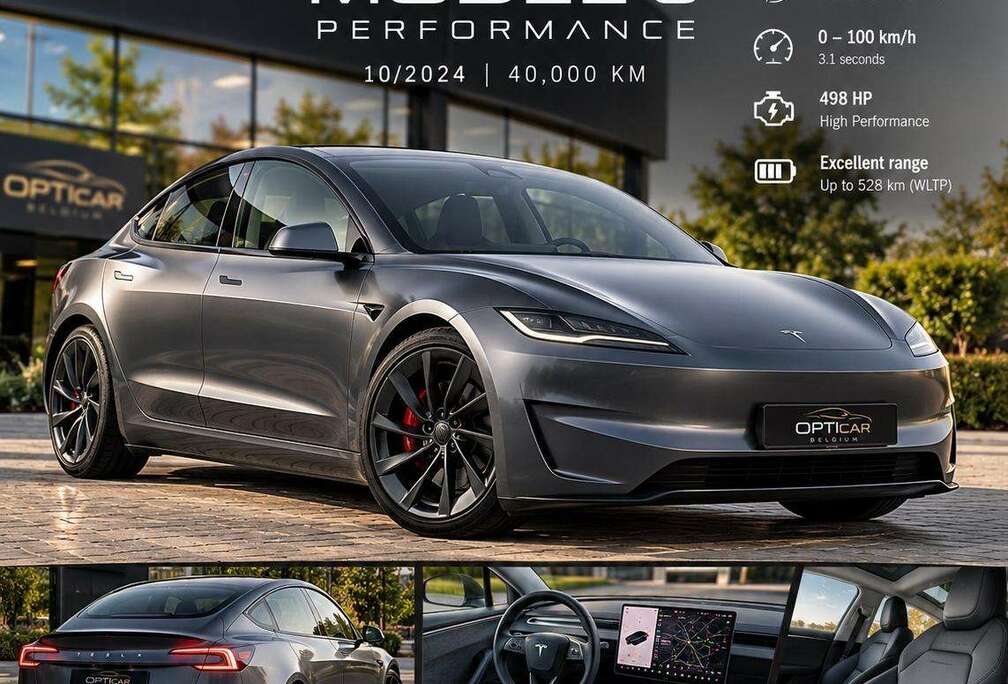 Tesla Model 3 78 kWh AWD Performance (377 kW)