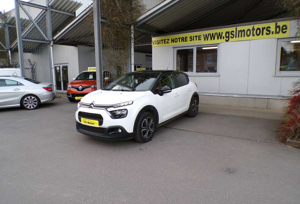 Citroen 1.2i 83cv blanche 10/20 53566km Airco GPS Capteurs