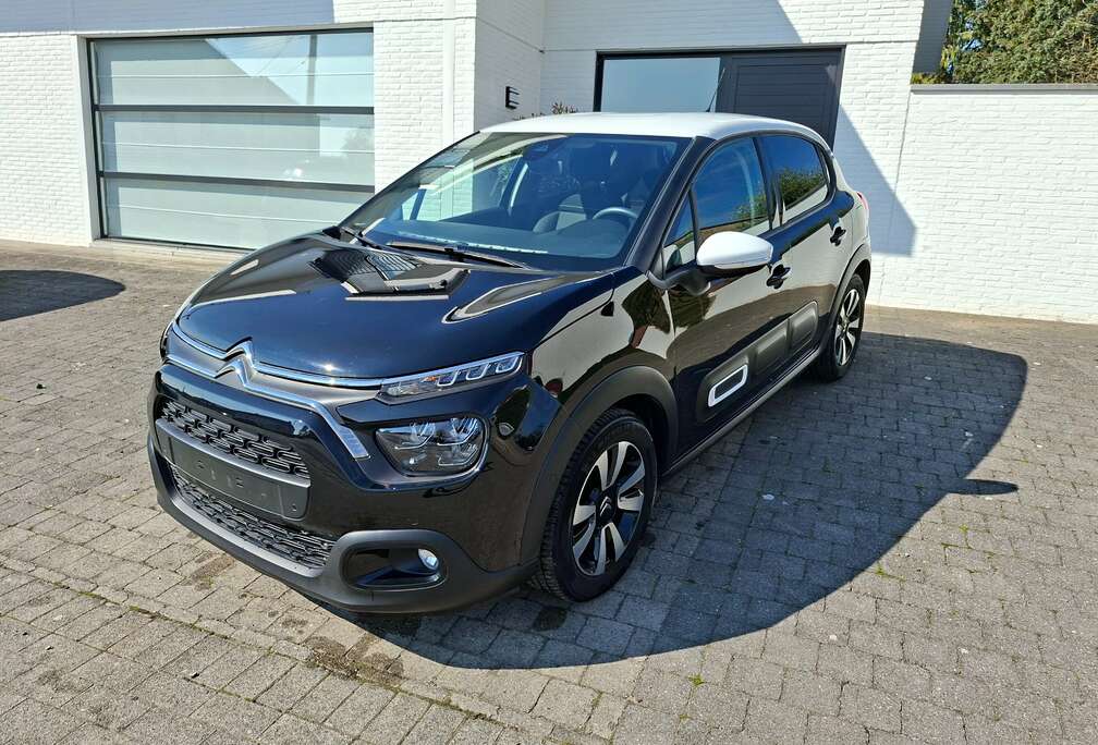 Citroen 1.2i shine  81kw zwart wit dak camera app connect