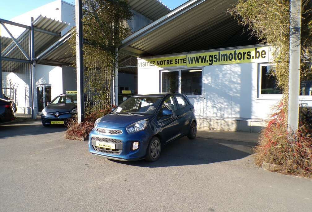 Kia 1.0i 66cv 5 portes bleu 01/16 Airco Radio CD USB