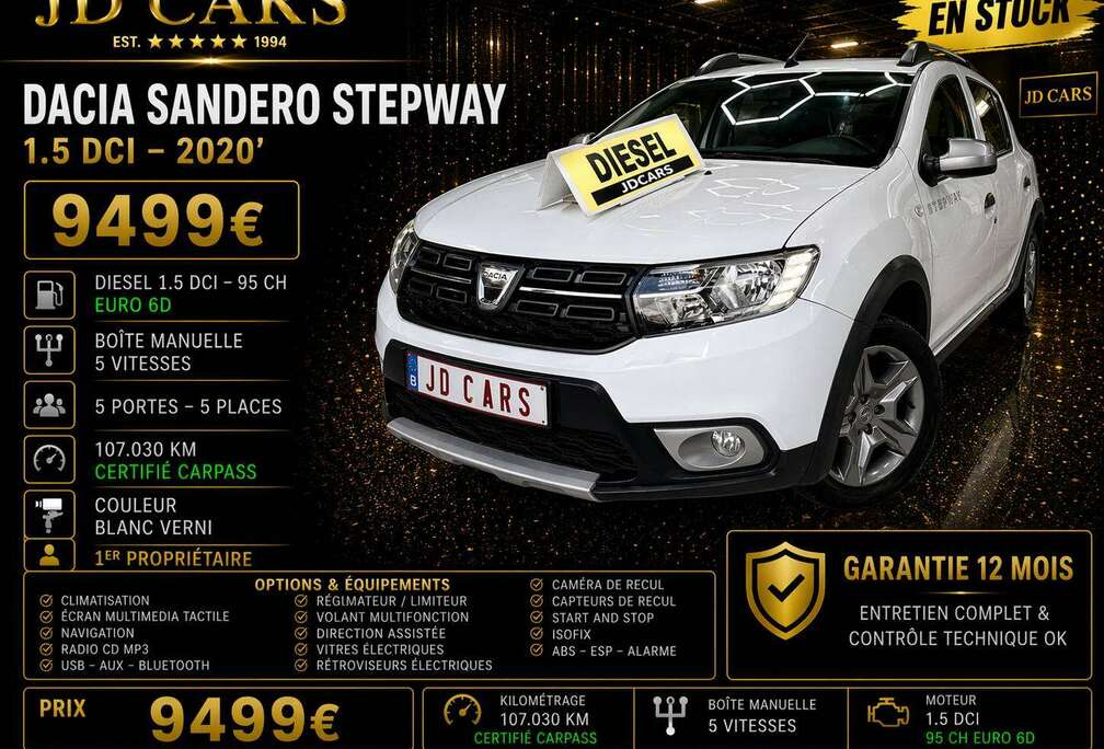 Dacia STEPWAY 1.5 DCI GARANTIE 1 AN CTOK