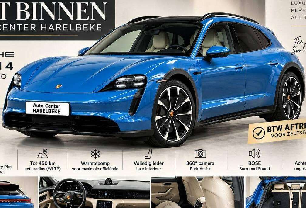 Porsche 4 Cross Turismo 93,4 kwh 4x4 476 pk btw aftrekbaar