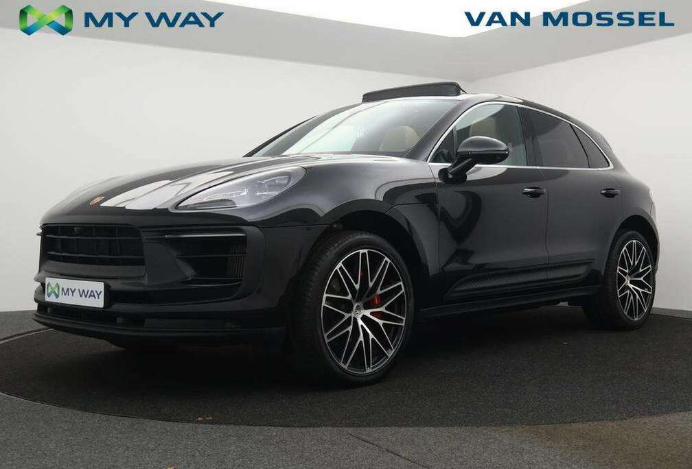 Porsche Macan S 381PK *AUTOMAAT*360 CAMERA*PANODAK*TREKHAAK*BRUIN LEDER*BOSE SOUNDSYSTEM*PDC*...*