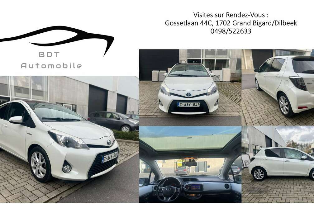 Toyota 1.5i VVT-i Hybrid Lounge Toit Pano GPS Cam. Jantes