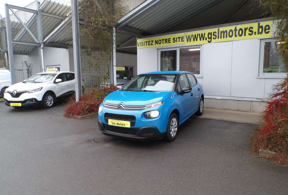 Citroen 1.2i 83cv Bleue 08/2020 Airco Bluetooth USB Radio