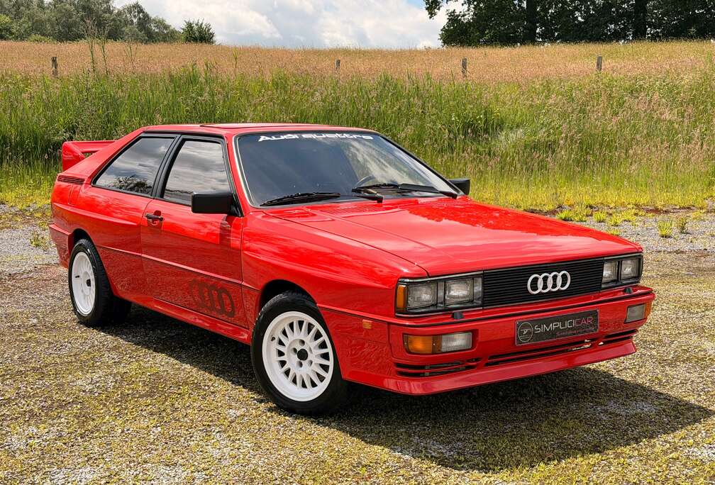 Audi UR Coupe Turbo Type 85 WR 1981 - 5 cyl. 10V. 200 CV - Belgian Car - Rouge Mars - \