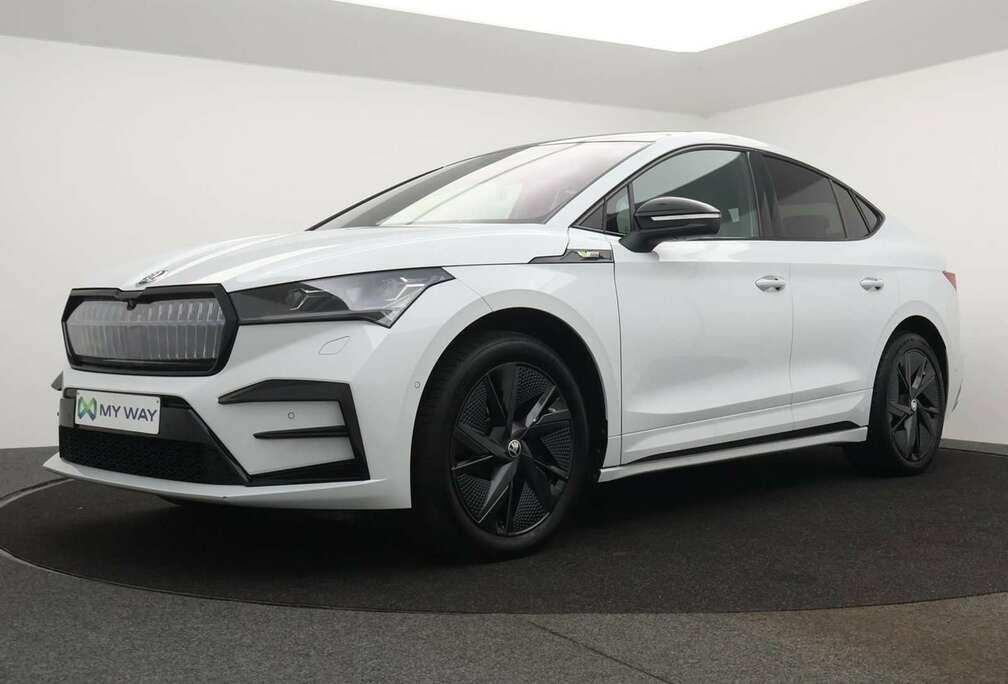 Skoda Enyaq Coupe iV vRS 82kWh 299PK 4x4 *AUTOMAAT*SPORTZETELS*LEDER*PANODAK*CAMERA*PDC*CRUISE*KEYLESS*...