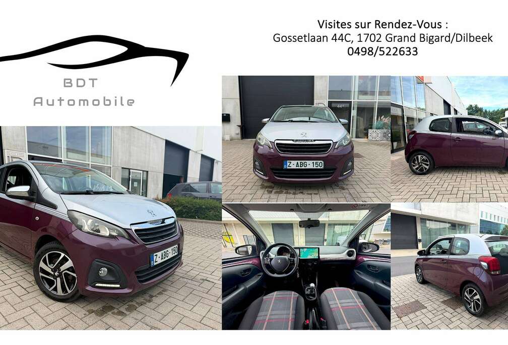 Peugeot 1.0 VTi Allure (Moteur Toyota ! ) 1er Prop AppleCarPlay Bluethoot Jantes alu  * Garantie 12 Mois *