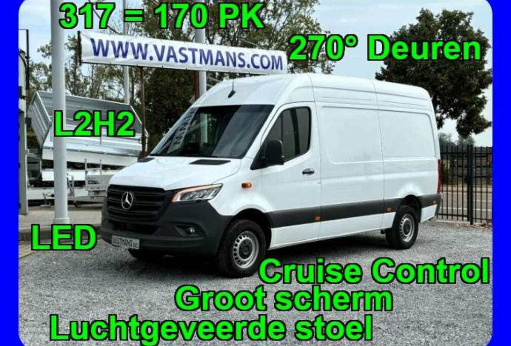 Mercedes-Benz 317 CDI 34.700€ + BTW / LED / 270° Deuren / Navi / L2H2 L2 H2 / Cruise Control