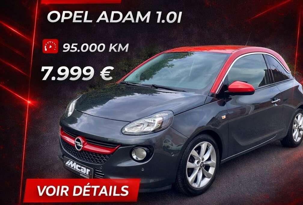 Opel Adam 1.0 Turbo Jam , Cuir , Garantie 12 Mois