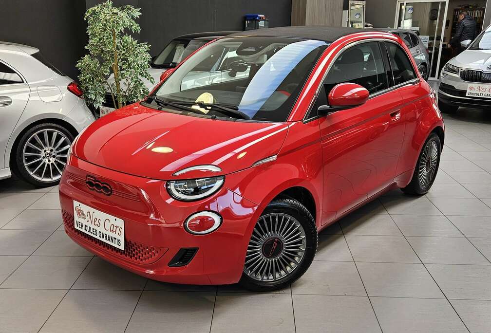 Fiat e-500 42 kWh RED 305 KM AUTONOMIE,GPS,GARANTIE 1AN