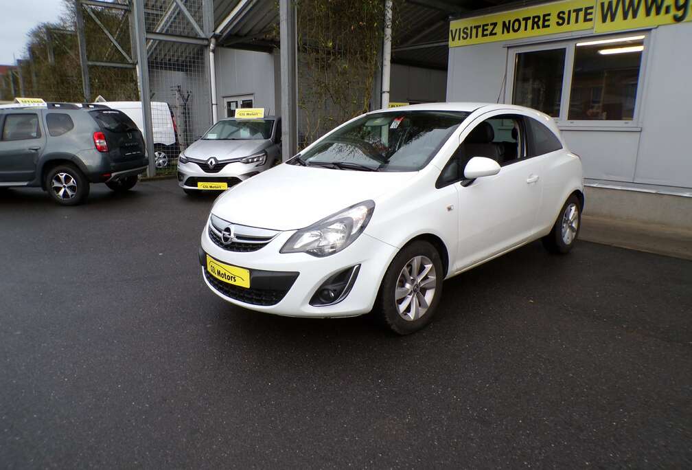 Opel 1.2i 85cv blanc 09/14 80.549km Airco GPS Bluetooth