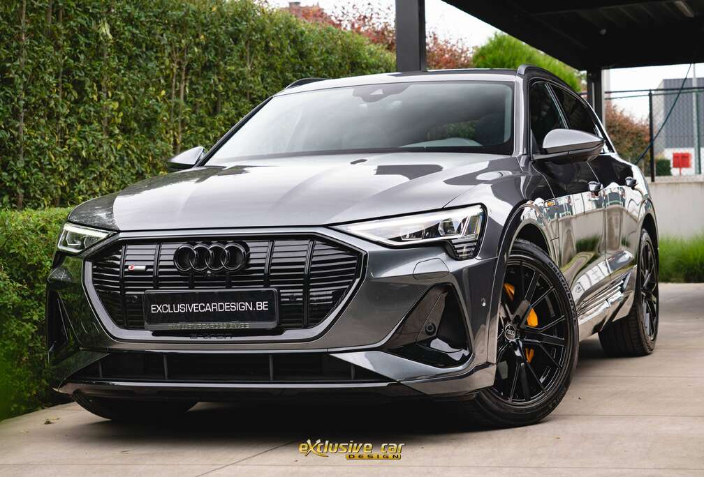 Audi 55 Quattro S line 95kWh /21\'\'/Panodak/Luchtvering/360Cam/ACC/95% SOH/Trekhaak/Memory/