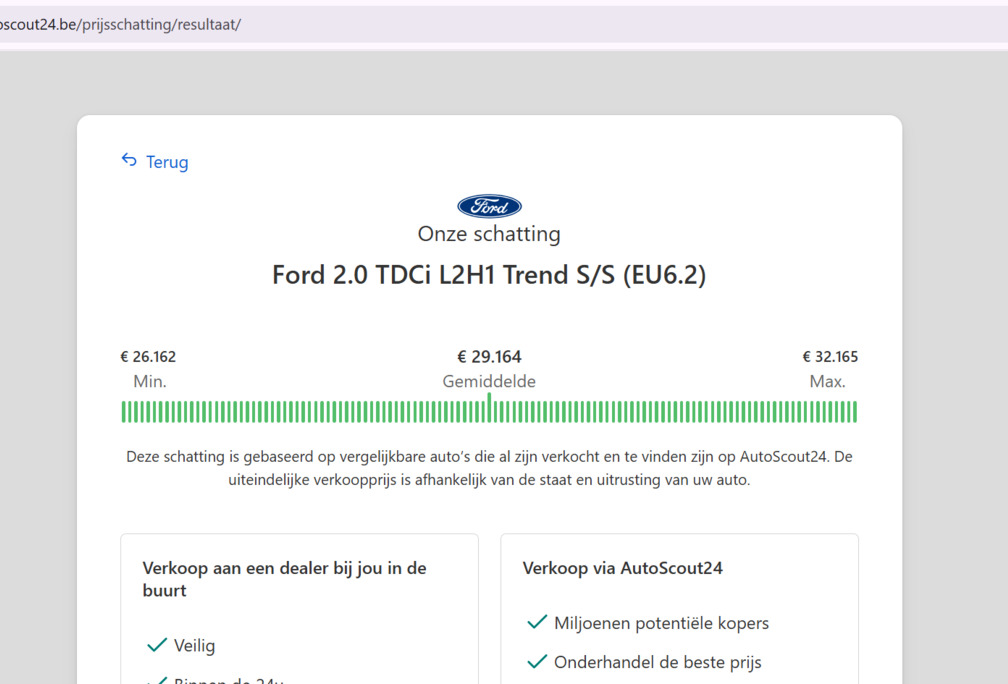 Ford Tourneo Custom 2.0 TDCi L1H1 Trend S/S (EU6.2)