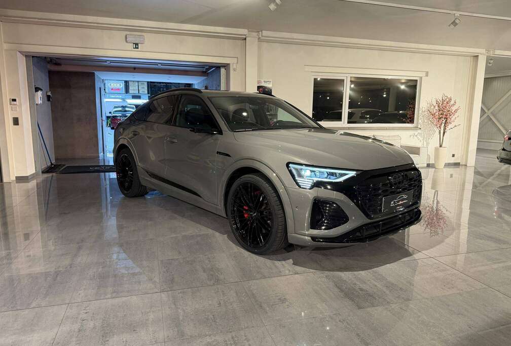 Audi 115KWh 408PK QUATTRO  3x S-LINE * MATRIX * PANO * 360 CAMERA * CAR PLAY * FULL BLACK PACK * 22\
