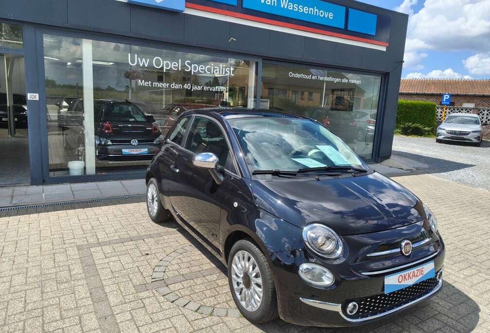 Fiat 500 1.2i Hybrid 70 pk Dolcevita pano-dak slechts 7900 km