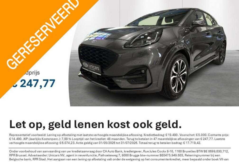 Ford 1.0i Ecoboost MHEV 92kW Aut. ST-Line