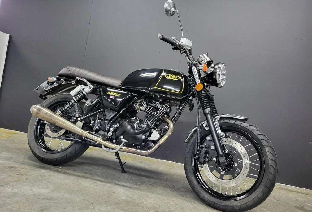 BlackSeven 125 retro voor A1/B rijbewijs