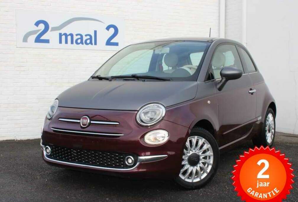 Fiat 500 1.2i Pano/Airco/Cruise 2 JAAR garantie