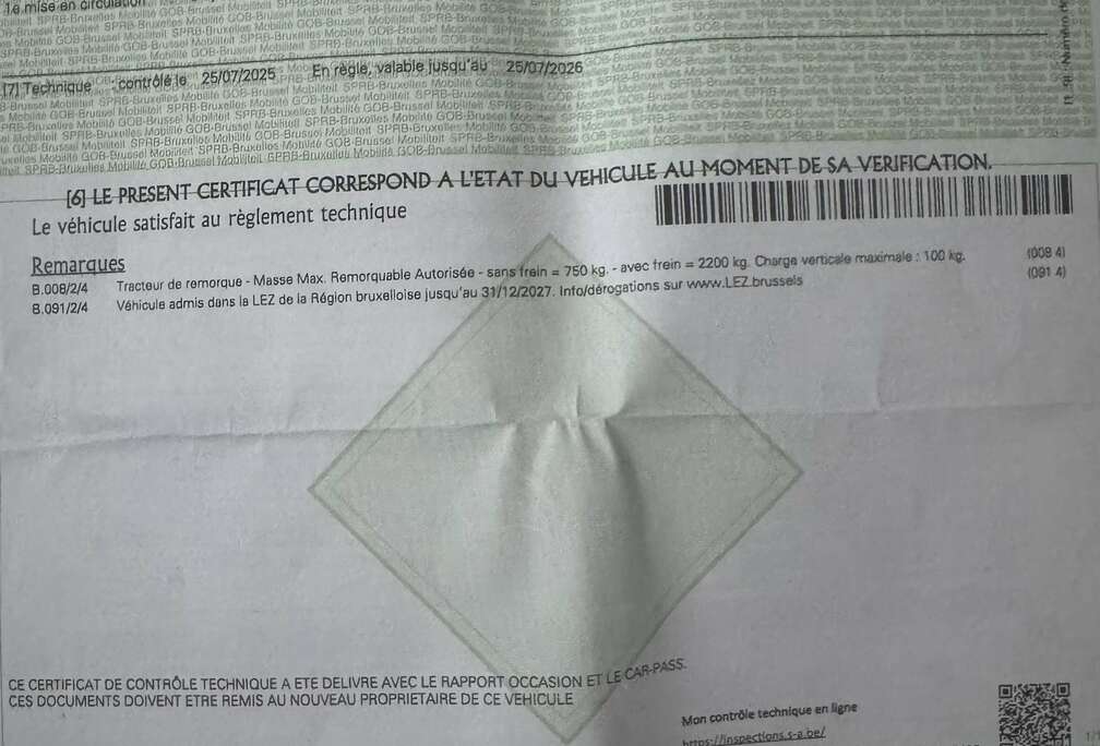 Volkswagen Volkswagen Transporter T6 Année 2016 Euro 6B