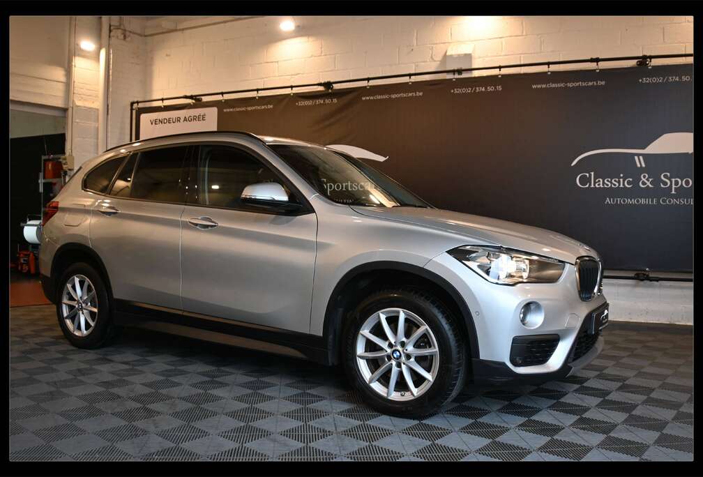 BMW X1 1.5iA sDrive18 FACELIFT EURO 6d / AUTO / CUIR / DISTRONIC / GPS NAVI / LANE ASSIST / PDC !!