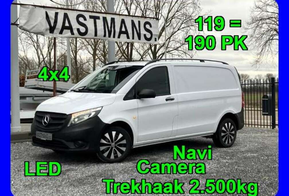 Mercedes-Benz 119 CDI / 4x4 30.165€+BTW 190 PK / Trekhaak 2500kg