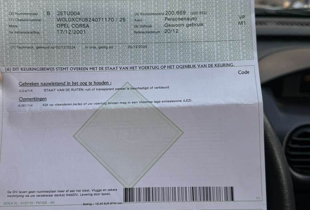 Opel 1.0i XE 12v Comfort