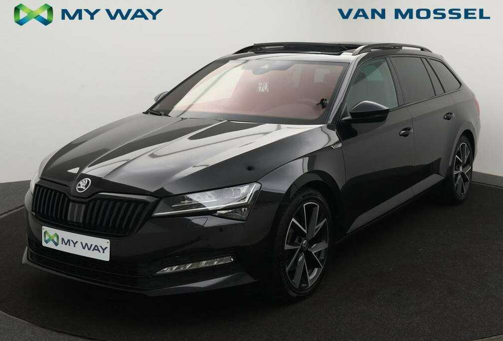 Skoda Superb Combi Sportline 1.5TSI 150PK *AUTOMAAT*PANODAK*SPORTZETELS*LEDER*ALCANTARA*CAMERA*PDC*ACC*VIRTUAL COCKPIT*APP-CONN
