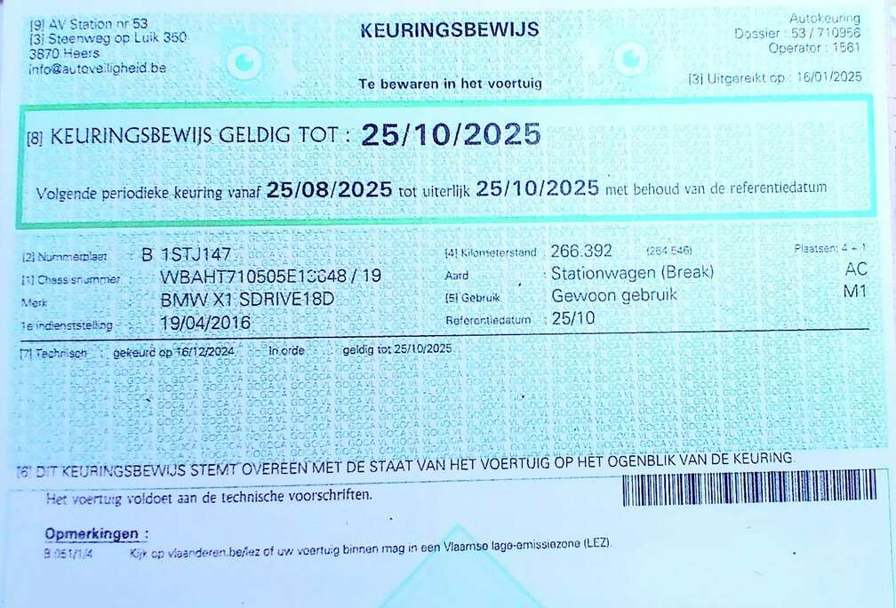 BMW 20 dA sDrive18 cuir sport aircoel jalu pr marchand